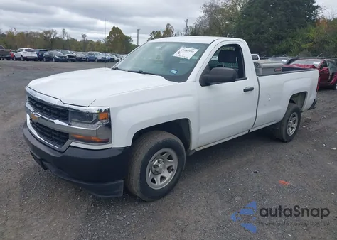 2017 Chevrolet Silverado 1500 Wt из США, поврежденный, VIN 1GCNCNEH0HZ252038